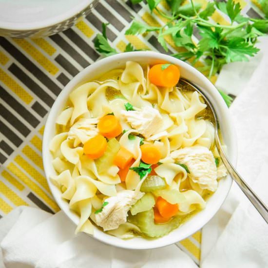 Instant Pot Chicken Noodle Soup