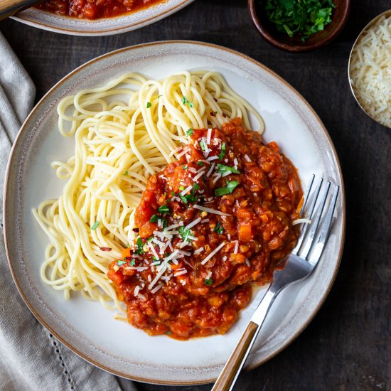 Lentil Bolognese