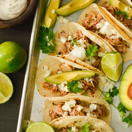 Spicy ACV Pork Tacos