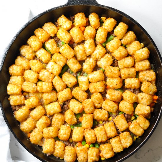 Dairy-free Tator Tot Hotdish