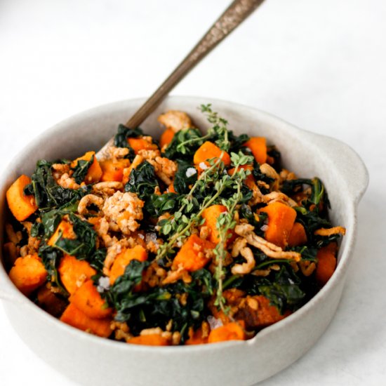 Sweet Potato Pork Skillet