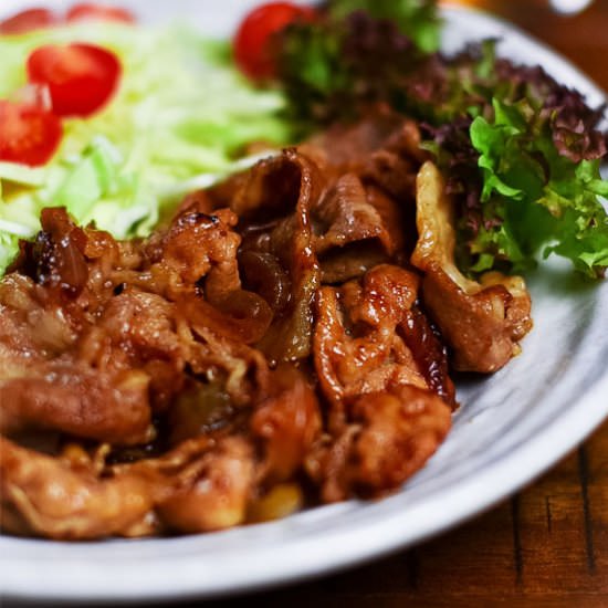 Japanese Shogayaki Ginger Pork