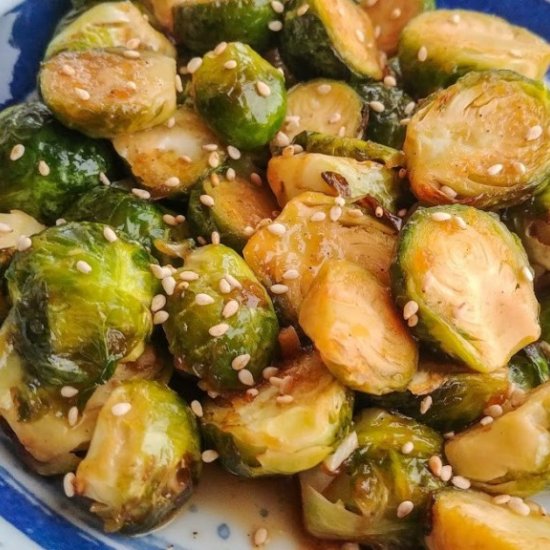 Korean BBQ Flavored Brussels Sprout