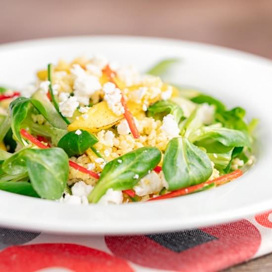 Mango Salad with Millet & Feta