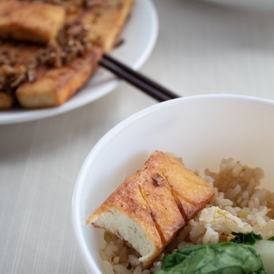 Fried Tofu with Lemongrass