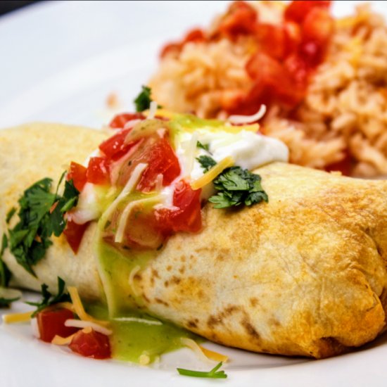 Baked Chicken Chimichangas