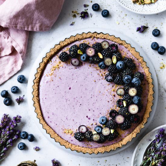 No-Bake Blackberry Cheesecake