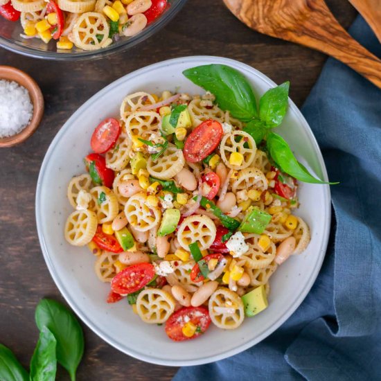 Pasta Salad with Corn & Avocado