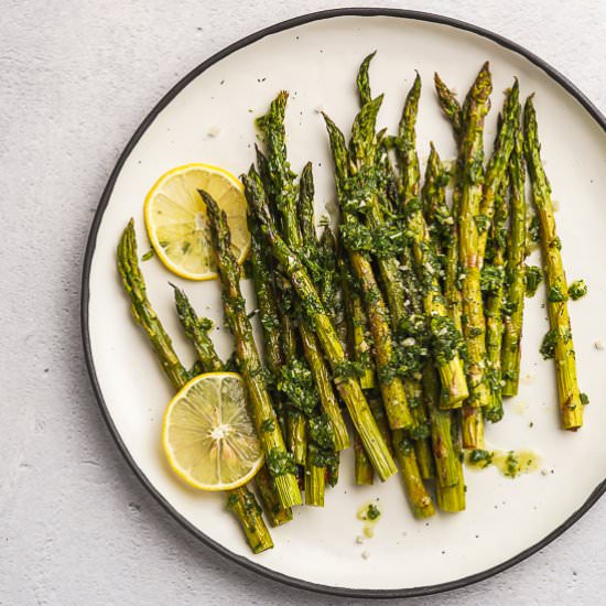 Lemon Herb Roasted Asparagus