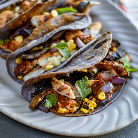 Grilled Chicken & Veggie Tacos