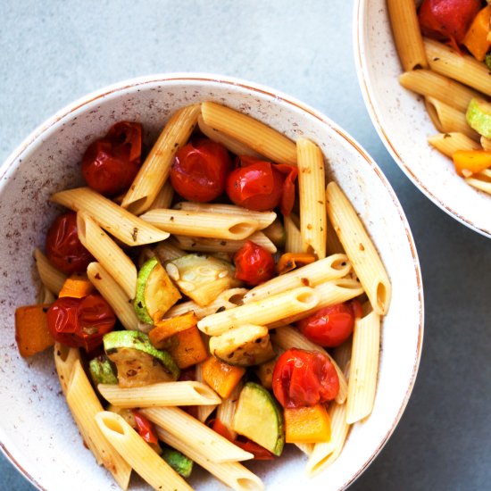 Zucchini & Cherry Tomato Pasta