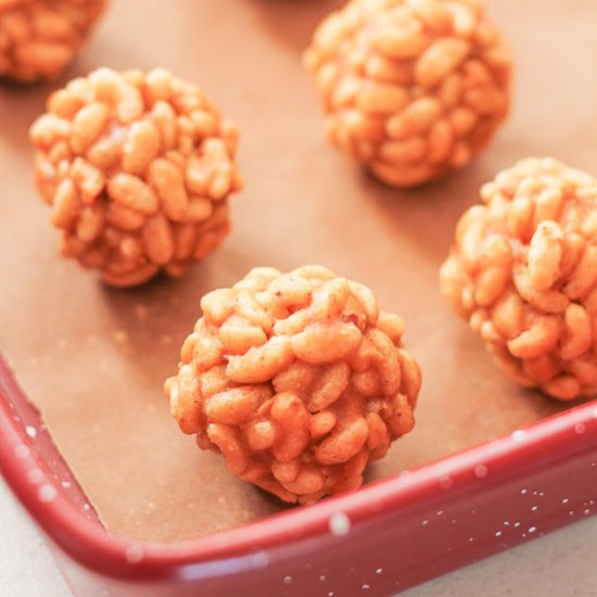 Peanut Butter Rice Crispy Balls