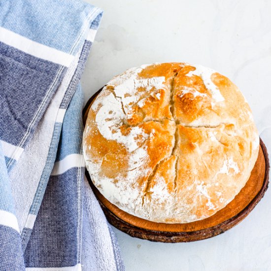 Easiest Homemade Crusty Bread