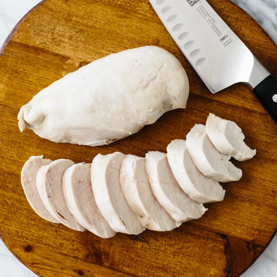 Easy Poached Chicken