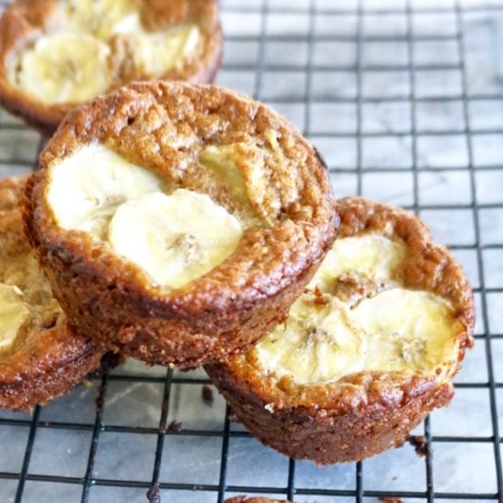 Banana AlmondButter Blender Muffins