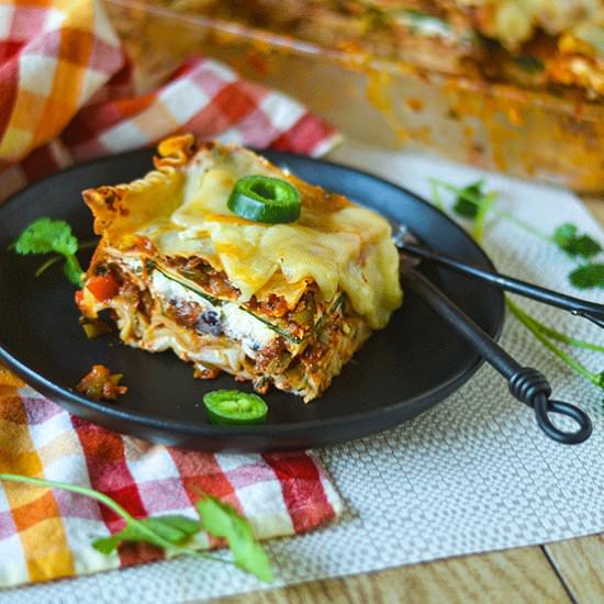 GF Mexican Vegetable Lasagna