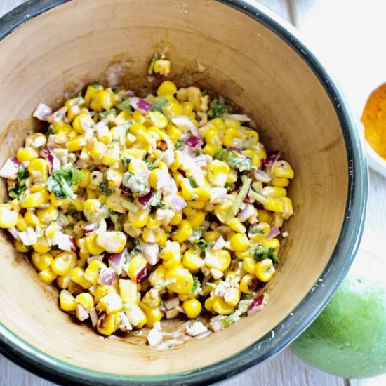 Vegan Mexican Street Corn Salad