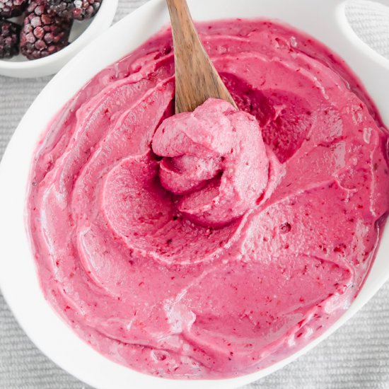 Vegan Blackberry Nice Cream