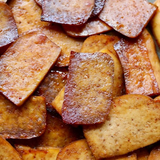 Tofu Bacon (Baked or Fried)