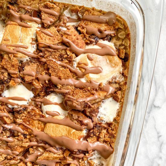 Nutella S’mores Baked Oatmeal