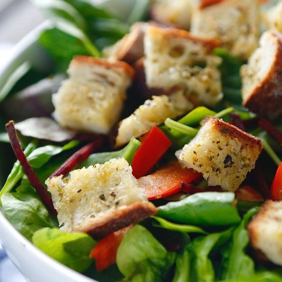 Garlic Herb Croutons