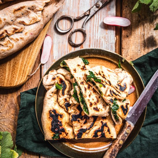 Armenian bread with herbs