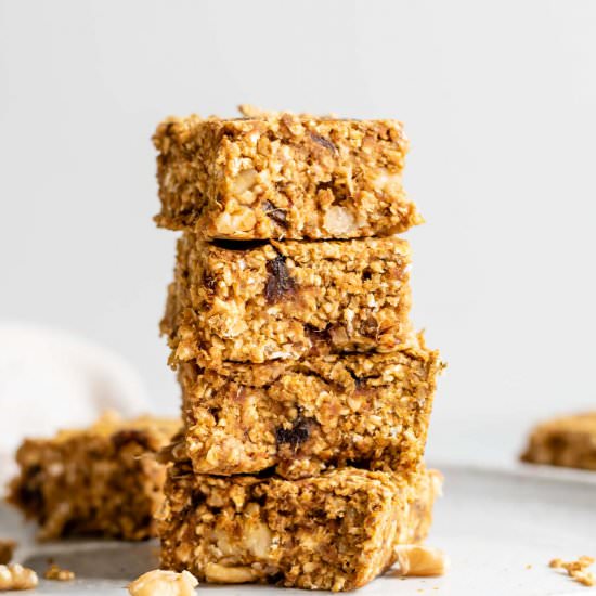 Baked Pumpkin Oatmeal Bars