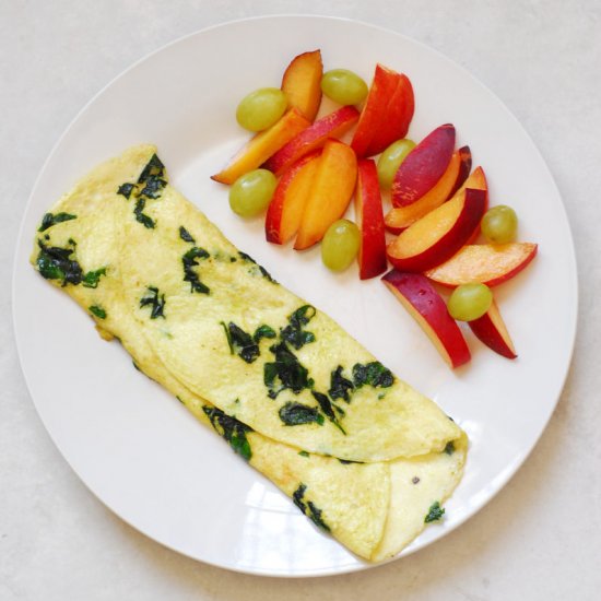 Spinach and Feta Omelette