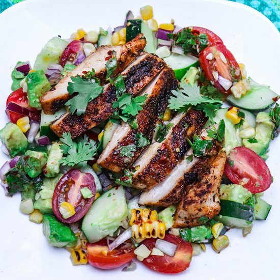 Grilled Cajun Chicken Salad