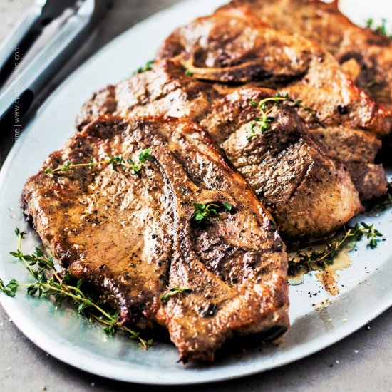 Baked Pork Shoulder Steaks