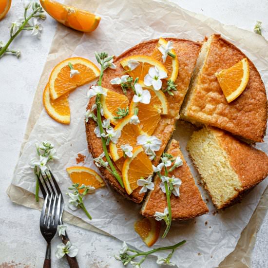 Orange cream-cheese cake