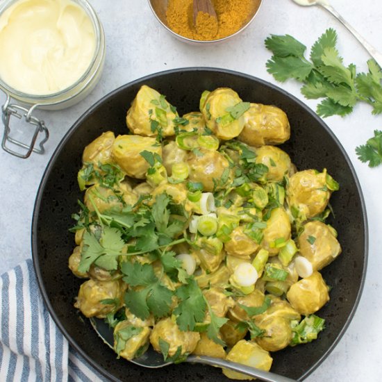 Curried Potato Salad [vegan]