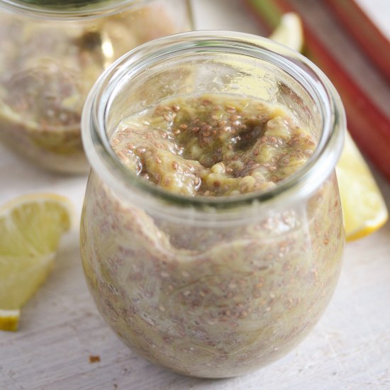 Sugar-Free Jam with Rhubarb