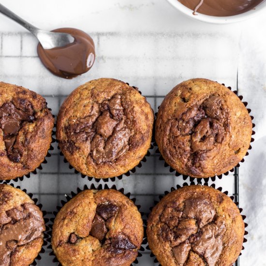 Banana Nutella Muffins