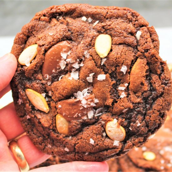 Chocolate Chunk Pumpkin Seed Cookie