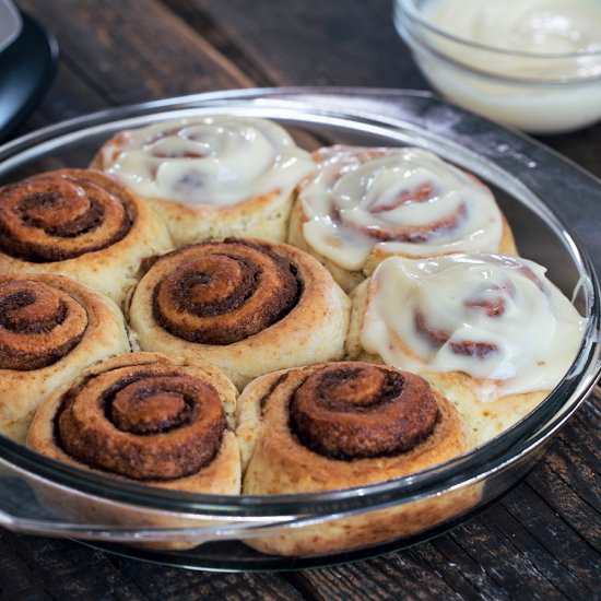 No Yeast Cinnamon Rolls