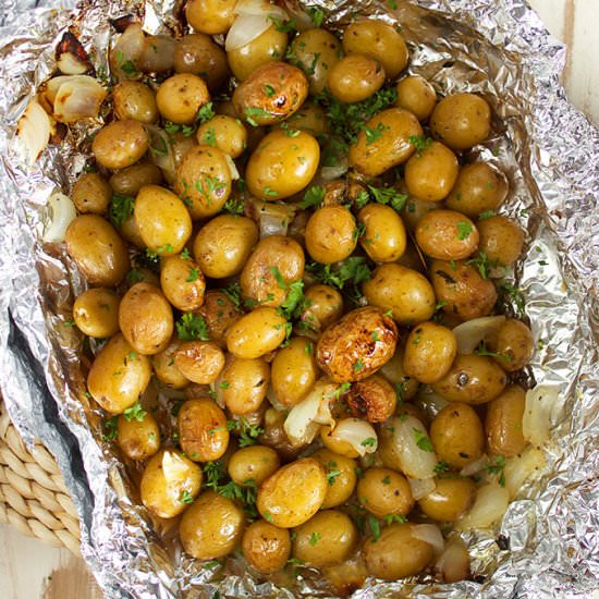 Grilled Potatoes in Foil