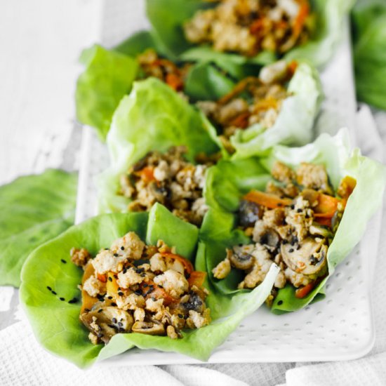 Teriyaki Chicken Lettuce Wraps