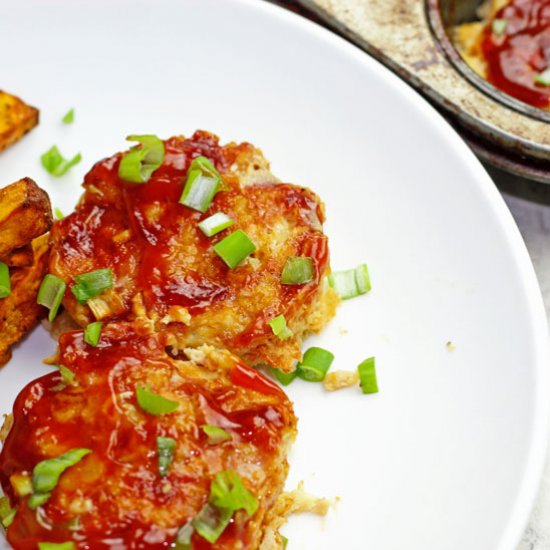 Mini Pineapple Chicken Meatloaves