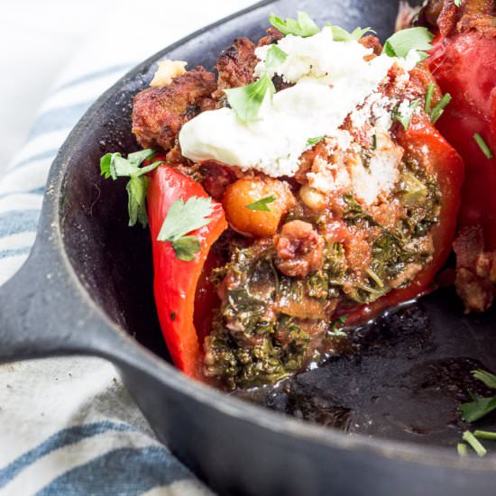 Moroccan Stuffed Peppers