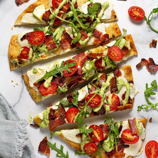 BLT FLATBREAD WITH AVOCADO