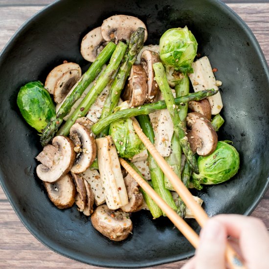 Air Fryer Vegetables with Tofu