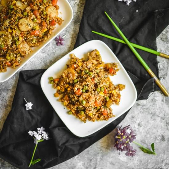 Un-fried Stir-Fry Rice (Vegan+GF)