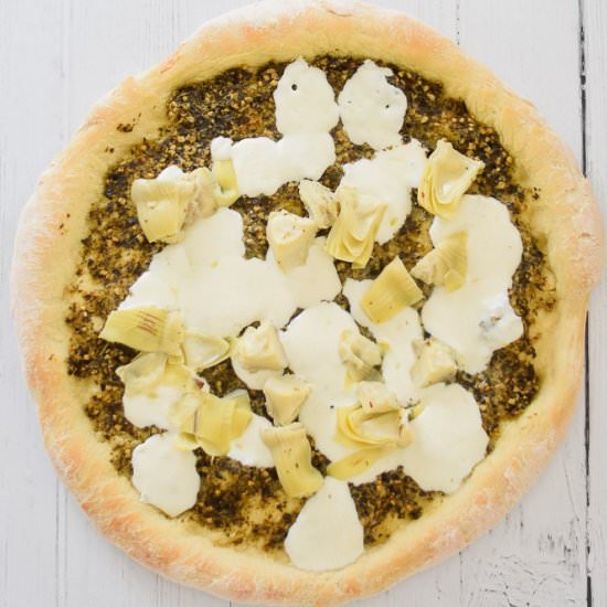 Quick Pesto Pizza