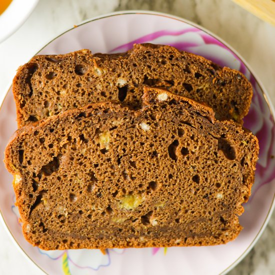 Vegan Chocolate Banana Bread