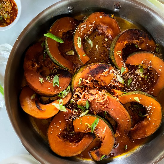 Korean Braised Kabocha Squash