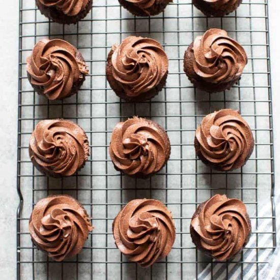 Chocolate Almond Flour Cupcakes