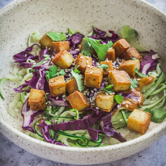 Zoodles with Thai Peanut Sauce