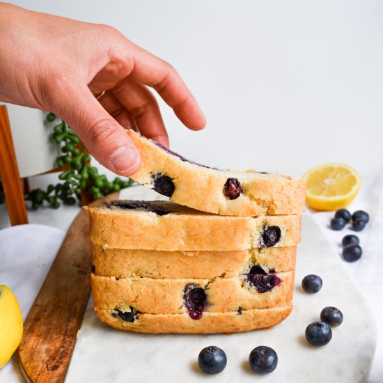 One-Bowl Blueberry Lemon Loaf