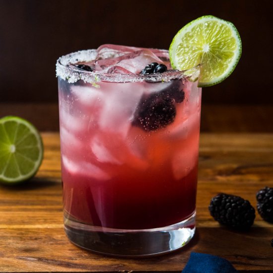 Blackberry Lime Gin Margarita